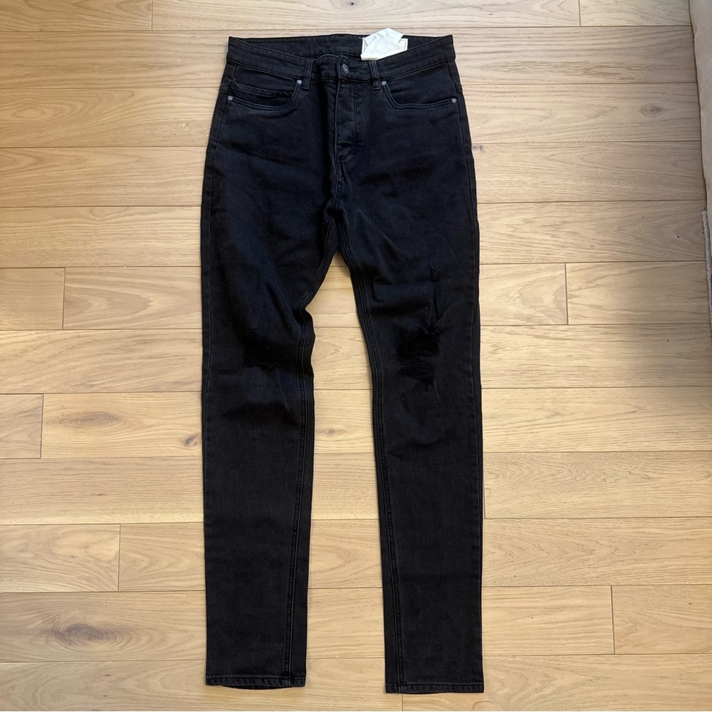 Zanerobe Joe Blow Black Denim Jeans Size 32 Slim Fit